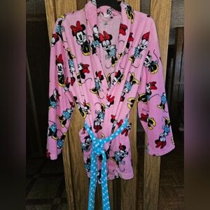 Disney Sz 3x Minnie Mouse Plush Bathrobe